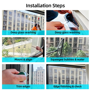 Película de Nanocerámica de Alta Definición para Ventanas de Edificios, 05-80% VLT, Aislamiento Térmico, Rechazo de Rayos UV e IR, Tinte Solar, Venta al Por Mayor OEM - Product Image 6