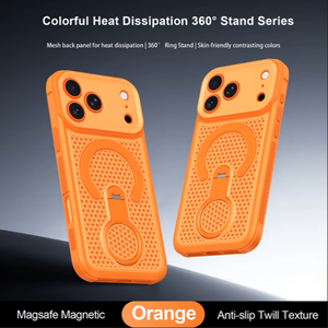Heat dissipation honeycomb magnetic <b>phone</b> case 360 <b>ring</b> holder back cover for iPhone 11 pro max 12 13 14 15 16 17Air Wholesale - Product Image 5
