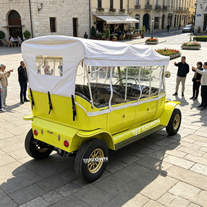 Voiture électrique rétro d'époque ZOWN, vente directe usine, sièges personnalisés, navette touristique pour réception d'hôtel - Product Image 1