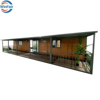 Maison conteneur préfabriquée portable WinFair avec cuisine et salle de bain 40 pieds pour unité d'habitation secondaire / zone de réception