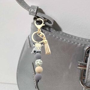 Llaveros de animales adorables: Vaca Highland, Elefante, Vaca Lechera, Colgante con Borla para Accesorios de Mochila - Product Image 4