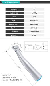 CPONZ CP-SG25L Manipolo Chirurgico per Impianti Dentali con Raffreddamento Esterno Elettrico 1:1 a Trasmissione Diretta Sistema di Pulizia della Testina CE - Product Image 6