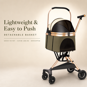 Carrito Plegable Ligero para Mascotas, Transportador Portátil para Perros y Gatos, para Paseos y Viajes al Aire Libre - Product Image 5