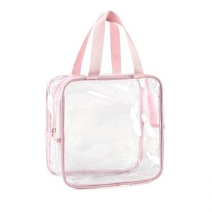 Bolsa de Almacenamiento de Maquillaje Rosa, Impermeable, de PVC, con Cierre, Personalizable con Logotipo de Marca, Económica, al por Mayor, para Publicidad - Product Image 2