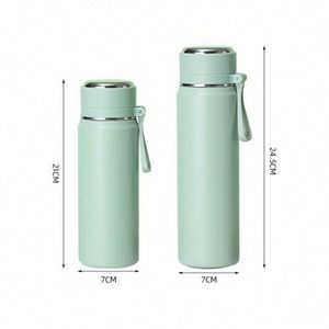 Bouteille isotherme en acier inoxydable doré de 500 ml, tasse personnalisée, thermos à double paroi, flacon sous vide, logo personnalisé - Product Image 6