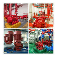 Pompe centrifuge électrique haute pression pour lutte contre l'incendie, directement de l'usine, avec armoire et ensemble de pompe jockey pour projets de construction, 60 CV