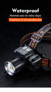 مصباح رأس LED من هايك جايز مع إضاءة استشعار الحركة، 5 أوضاع قابلة للتعديل بما في ذلك الوميض الأحمر للمشي والجري وحالات الطوارئ المنزلية - Product Image 6