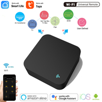 Mini télécommande intelligente pour la maison connectée 2,4 GHz WIFI IR avec Alexa, Google Home, commande vocale intelligente WIFI IR pour téléviseur