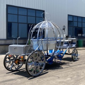 Carruaje Eléctrico Acrílico con Forma de Calabaza para Paseos Turísticos, Carruaje sin Caballos para Desfiles, Carruaje Eléctrico Real con Forma de Calabaza de Cenicienta - Product Image 1