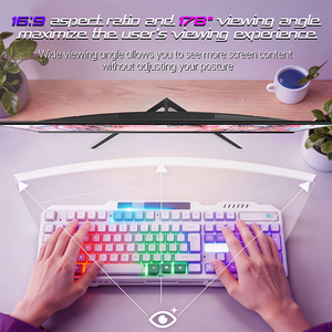 Moniteur <span class=keywords><strong>PC</strong></span> Gaming et Bureautique Commercial 32 Pouces 4K 3840x2160 VA <span class=keywords><strong>Plat</strong></span> CVTE HDMI DP HDCP 12V VESA Écran d'Affichage Statique - Product Image 5