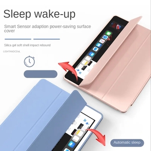 Trường hợp đối với Apple iPad Pro 12.9 4th/5th/3rd thế hệ với chủ Slim PU rõ ràng Shell thông minh trifold đứng bảo vệ máy tính bảng Bìa - Product Image 2