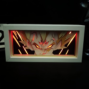 Lámpara de Papel Anime Multicapa Goku UI, Lámpara Nocturna LED Recargable, Regalo para Fanáticos, Regalos DIY para Adolescentes - Product Image 4