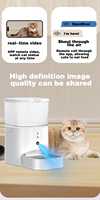 Distributeur automatique intelligent moderne pour chats 3L avec microchip, gamelles et mangeoires pour animaux de compagnie avec caméra 100W pour chats et petits chiens