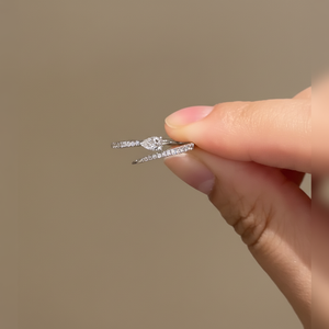 แหวนเพชรดีไซน์วงรีทรงวงรีคลาสสิกในรัศมี10K 14K 18K สีทองที่ซ่อนอยู่ช่วยเพิ่มรูปลักษณ์2กะรัต! - Product Image 1