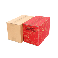 Vente en gros Emballage de boîte à boisson écologique Boîte d'emballage en papier ondulé Boîte de papier d'emballage alimentaire