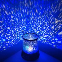 Lámpara Proyector de Estrellas Star Master Negra, Luz Nocturna LED Romántica, Regalo, Proyector de Cielo Cosmético, Lámpara Giratoria con Globo Mini, USB