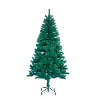 PE&PVC Gemischter Moderner Künstlicher Weihnachtsbaum LED Vorbeleuchtet Metallständer für Wohnzimmer & Außenbereich Feiertagsdekoration