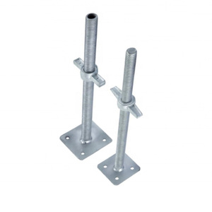 Hrt thép mạ kẽm điề<span class=keywords><strong>u</strong></span> chỉnh Jack cơ sở vít Jack cơ sở giàn giáo với <span class=keywords><strong>U</strong></span> đầ<span class=keywords><strong>u</strong></span> cho xây dựng - Product Image 4
