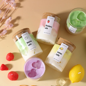 <span class=keywords><strong>Bougie</strong></span> parfumée artisanale écologique en <span class=keywords><strong>gel</strong></span>/cire, design créatif inspiré des desserts, effet glacé <span class=keywords><strong>pour</strong></span> Diwali, bars - Privé - Product Image 4