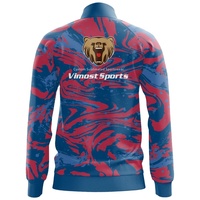 Vente en gros de vestes personnalisées par sublimation, coupe-vent, bomber, manteau pour temps humide, vestes et manteaux pour hommes grandes tailles, survêtement