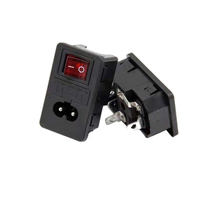 Enchufe de entrada IEC 320 C14, Conector de 2 pines, 15A, 10a, 250V, chasis de fusible, enchufe de alimentación macho con interruptor - Product Image 5