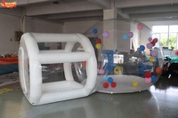 Tente bulle gonflable d'extérieur Ange en PVC transparent, tente dôme igloo