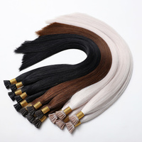 Qualité de luxe 100% Remy platine blond Double dessiné russe Extensions de cheveux humains kératine brute ITIP Extension I pointe en gros