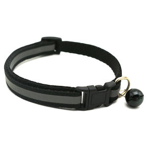 럭셔리 스트라이프 나일론 애완 동물 강아지 고양이 개 목걸이 클래식 전술 스타일 야간 가시성 리본을위한 부드러운 내구성 반사 조명 - Product Image 6