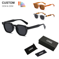 Lunettes de soleil tendance Everglint, monture carrée épaisse, en polycarbonate, de haute qualité, lunettes de soleil de marque de luxe
