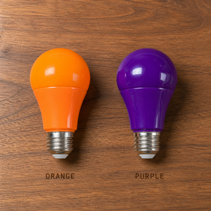 Ampoule LED couleur A19, culot E26, 7W, 120V, lumière d'ambiance monocolore pour fêtes, décorations de vacances, éclairage extérieur de porche - Product Image 4