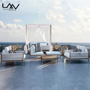 Meubles <span class=keywords><strong>de</strong></span> luxe tous temps meubles <span class=keywords><strong>de</strong></span> patio extérieur meubles en <span class=keywords><strong>bois</strong></span> <span class=keywords><strong>de</strong></span> teck ensemble <span class=keywords><strong>de</strong></span> <span class=keywords><strong>jardin</strong></span> en <span class=keywords><strong>bois</strong></span> corde tissé <span class=keywords><strong>grand</strong></span> ensemble <span class=keywords><strong>de</strong></span> canapé - Product Image 2