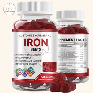 90 trẻ em thiếu máu sắt bổ sung vitamin C tế bào máu đỏ hỗ trợ sắt Gummies 60 đếm Halal chứng nhận - Product Image 1