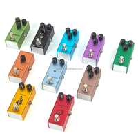 Nouvelle arrivée, pédale de guitare électrique vintage, compression, distorsion, délai numérique, mini OEM, compatibilité basse, bouton métallique