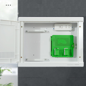 Caja de entrada FTTH para el hogar, gabinete de acero para montaje empotrado en pared con cubierta de plástico, personalizable OEM, para interiores, POE, GSM, cableado de corriente débil - Product Image 4