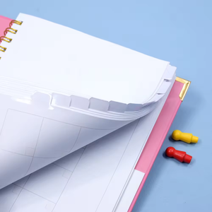 Hot bán tùy chỉnh đơn giản máy tính xách tay bán buôn văn phòng họp kỷ lục cuốn sách in ấn giấy chất liệu với dây ràng buộc - Product Image 3