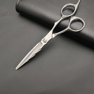 Ciseaux à cheveux Lu CNC 6 pouces, ciseaux de coiffure professionnels, acier inoxydable Sus440c, pour droitiers, usage beauté - Product Image 1