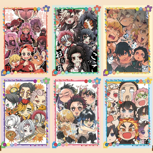 Tableau d'art Shikishi d'anime japonais, style onirique, bords dorés, impression couleur, coins carrés, en papier, objet de collection pour salle de jeux - Product Image 6