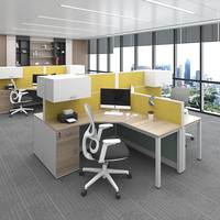 Meubles de bureau modernes d'usine de Guangzhou, bureau de travail, poste de travail exécutif, cloisons de bureau, table de travail