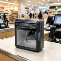 Scanner de code-barres de bureau 2D d'acquisition et de décodage à grande vitesse avec interface USB