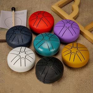 Tambor de Lengüetas de Acero Portátil de Alta Calidad, 3 Pulgadas, 6 Tonos, Mini Tambor de Lengüetas de Bolsillo, Instrumento Musical de Percusión Ligero y Pequeño - Product Image 2