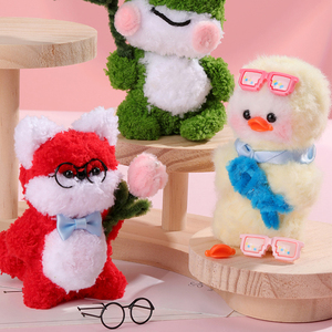 Nouveau mignon grenouille renard cryptage fuzzy <span class=keywords><strong>fil</strong></span> tuyau nettoyant à la main bricolage matériel paquet chenille tiges pour bricolage animaux - Product Image 2