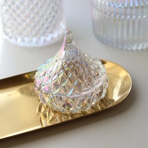 Azucarero de <span class=keywords><strong>Cristal</strong></span> / Tarro de Dulces con Patrón y Tapa - Product Image 4