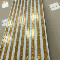 300*600mm Spiegel 3d Wohnkultur Weiß und Gold Gambia Backs plash Küche Toilette Azulejos Badezimmer Fliesen Wände und Böden