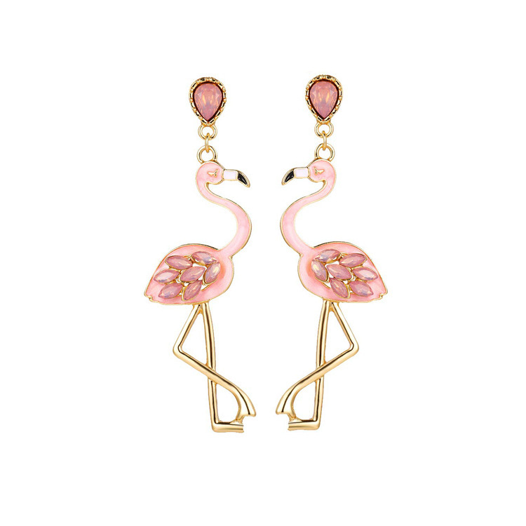 Flamant rose de diamant