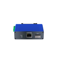 Convertisseur de média Ethernet industriel Mini 1 SFP vers 1 10/100/1000M 9-57V DC Wide Voltage avec protection contre les surtensions Montage sur rail Din