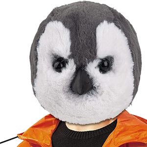 Máscara de <span class=keywords><strong>Pingüino</strong></span> de Peluche para Bebé, Disfraz de Animal Completo, Máscara de Peluche para Cosplay de <span class=keywords><strong>Pingüino</strong></span> para Halloween, Carnaval y Fiestas - Product Image 1