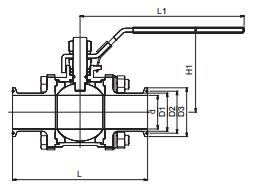 Raccord à trois pièces en acier inoxydable 304, haute température, filetage interne 1/2 po, PN16P3UCG-6TC, fourniture directe usine - Product Image 2