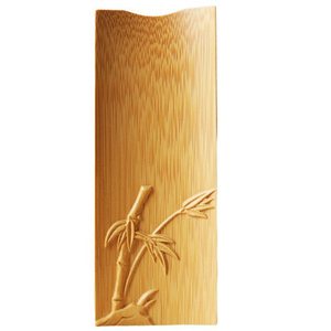 Cuillère à thé artisanale en bambou, forme plate, design sculpté, pour cérémonie du thé, origine Anji - Product Image 5