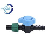Konektor Selang Air Murah Bahan PP Berkualitas Tinggi, Pipa Taman 1/2" 3/4" Ulir Jantan, Konektor Barb Selang Air, Katup Mini Irigasi Tetes