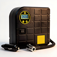 Pompe à air à piston ABS de petite taille avec logo personnalisé, 80W, affichage numérique de la pression, pour le gonflage des pneus de berlines, SUV et vélos